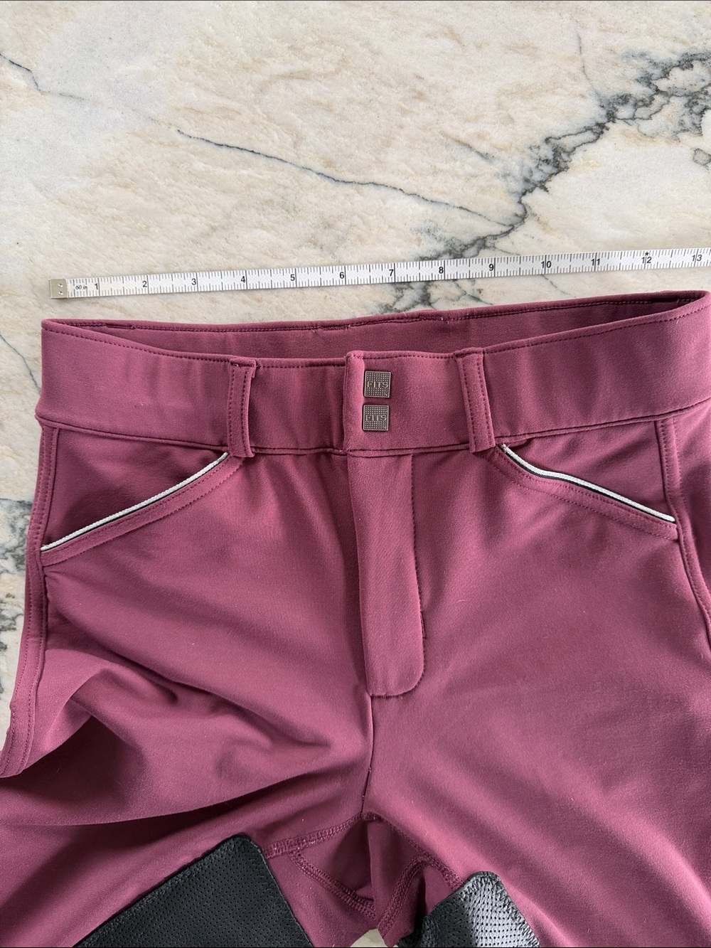 FITS Women's Burgundy Full-Seat Riding Breeches - Medium - Picture 5 of 10